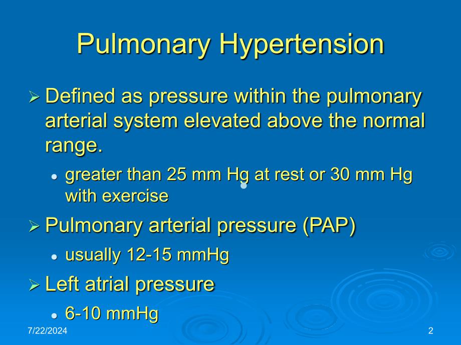 高血压英文PPT精品课件Pulmonary_第2页