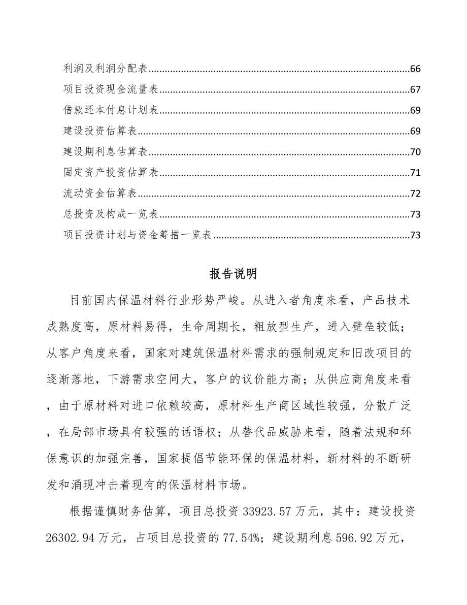 XX关于成立建筑保温材料公司可行性报告范文参考_第5页