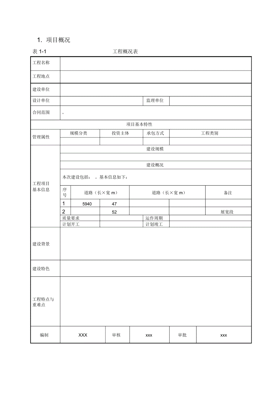 工程项目策划书模板_第4页