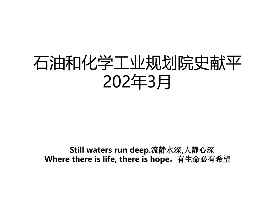 石油和化学工业规划院史献平202年3月_第1页