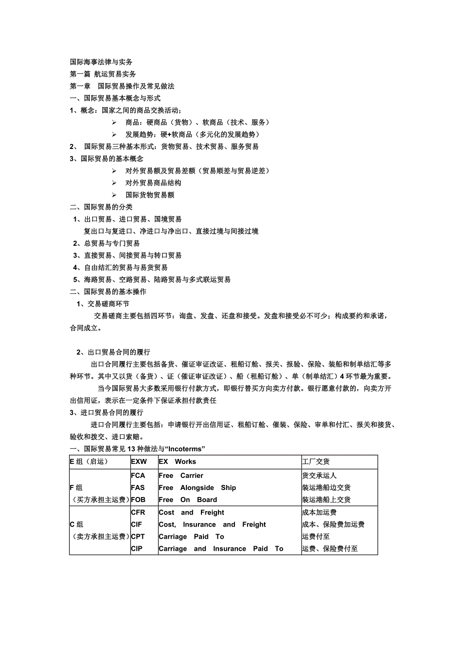 国际海事法律与实务_第1页