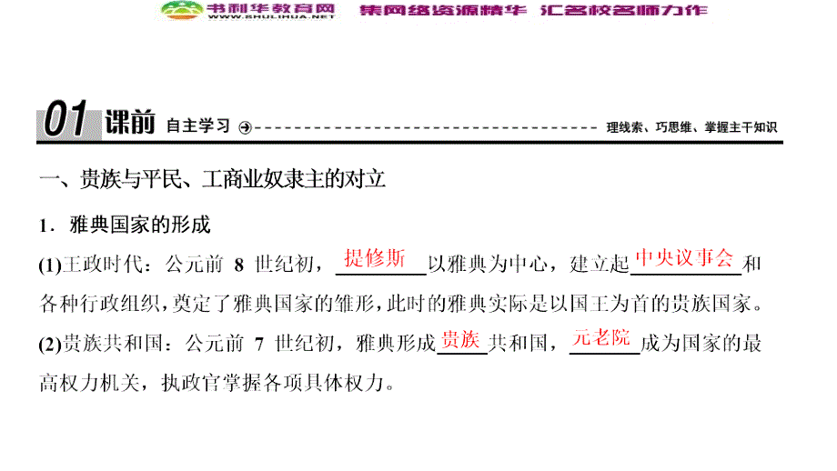 新突破同步人民版高中历史选修一课件：专题一 一　雅典往何处去_第3页