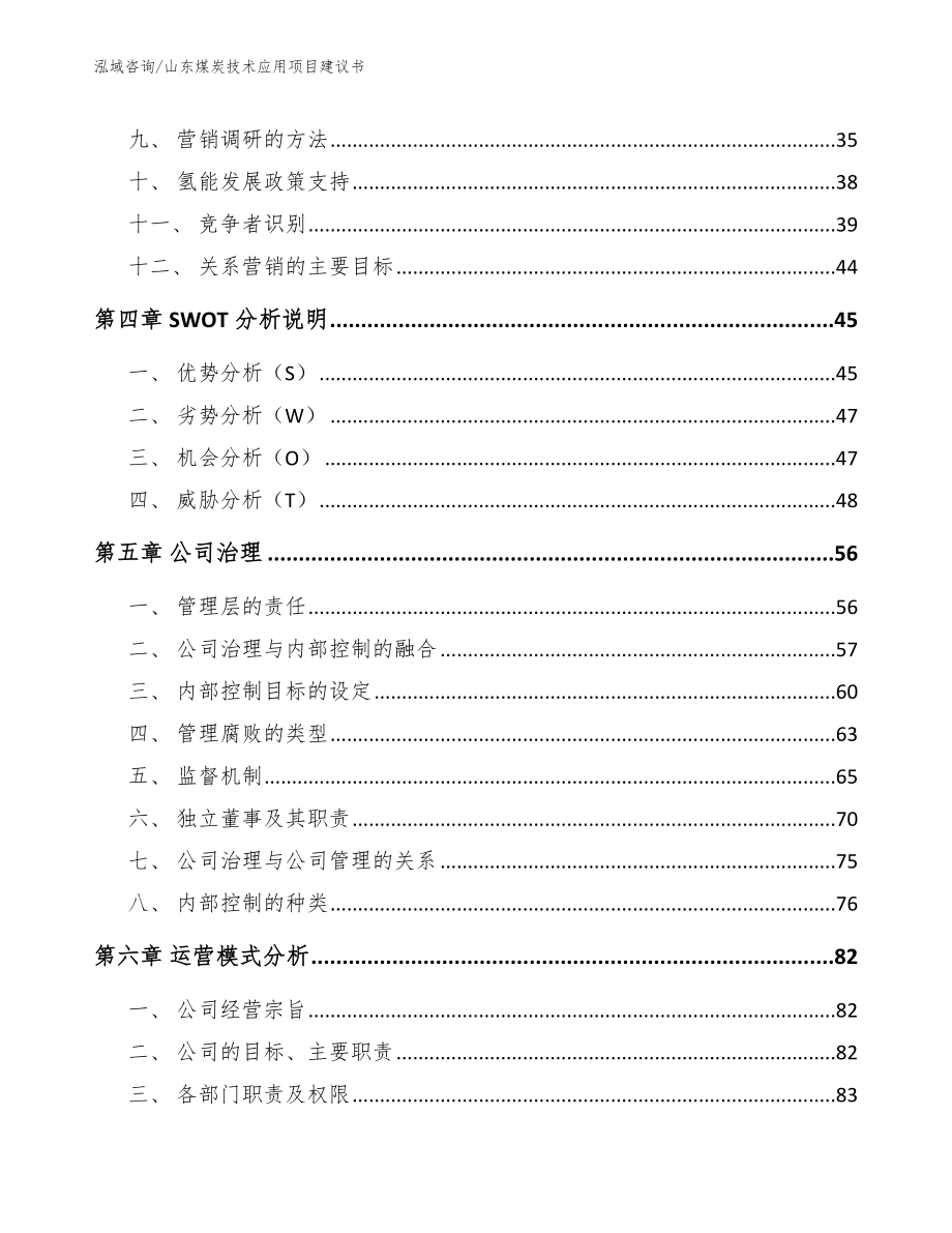 山东煤炭技术应用项目建议书_参考模板_第2页