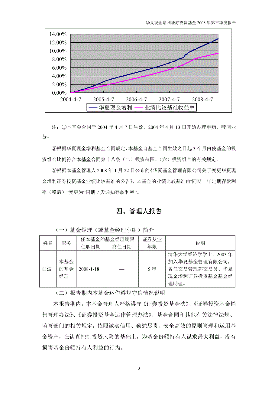 华夏现金增利证券投资基金2008年第三季度报告_第4页