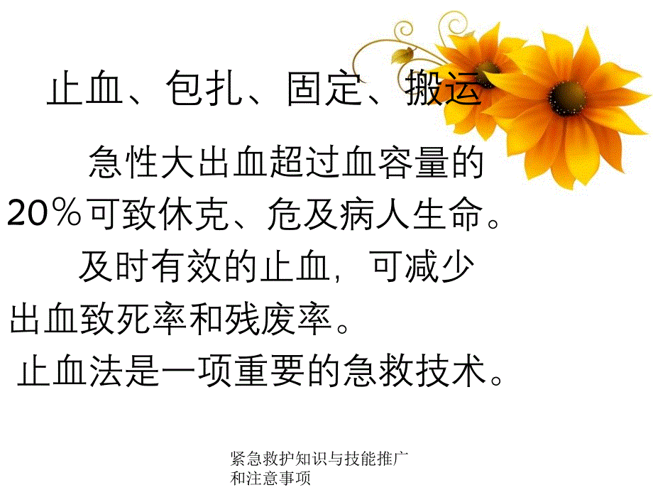 紧急救护知识和技能推广与注意事项课件_第3页