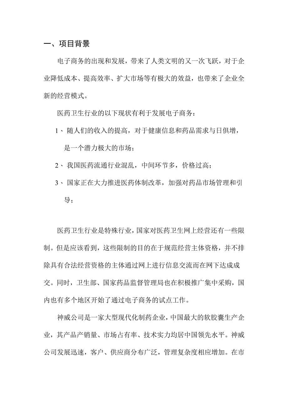 石家庄XX药业股份有限公司电子商务应用方案（草案）(DOC 17)_第5页