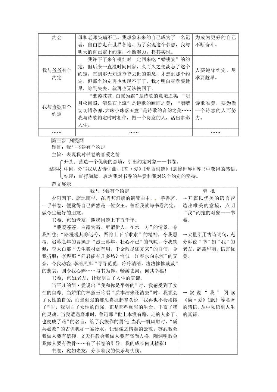 湖南省中考语文第四部分写作专题一精审题巧立意第二节破题三招素材_第5页