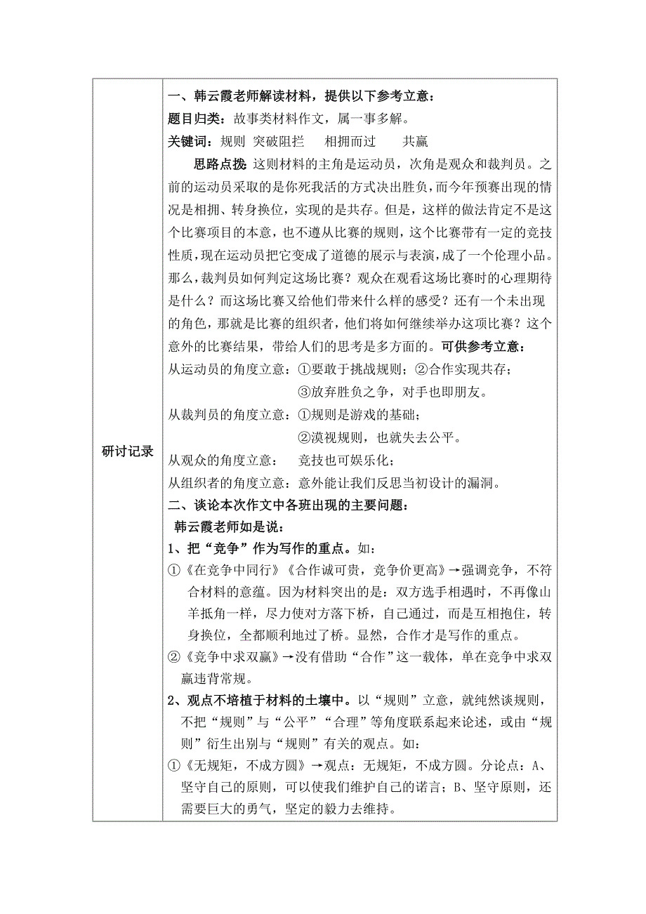 高三年级语文备课组研修活动记录_第4页