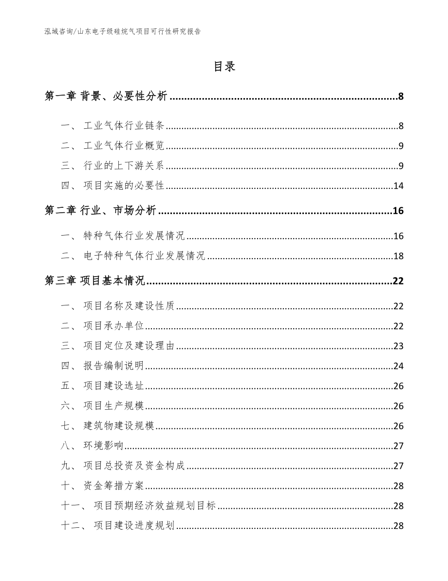 山东电子级硅烷气项目可行性研究报告_第2页