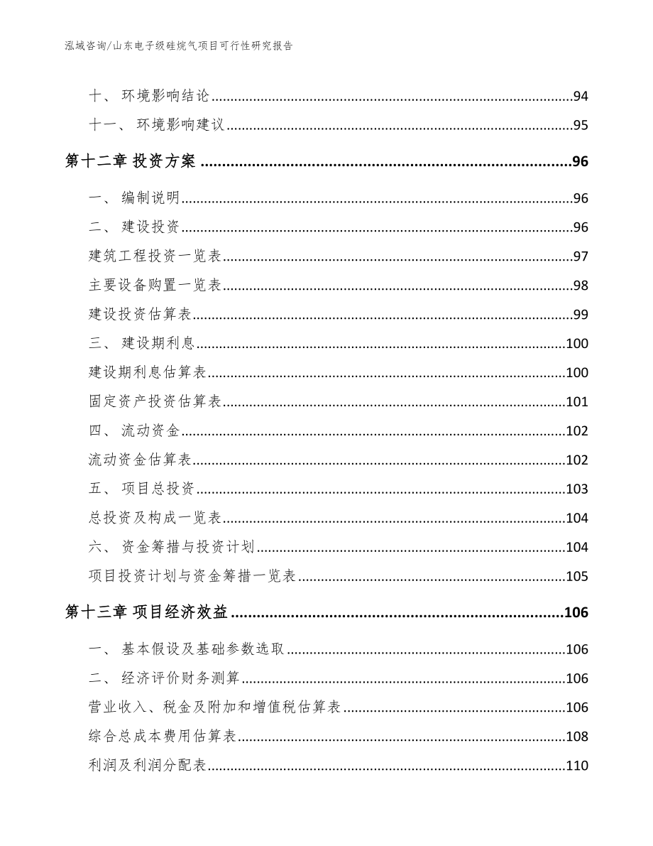 山东电子级硅烷气项目可行性研究报告_第5页