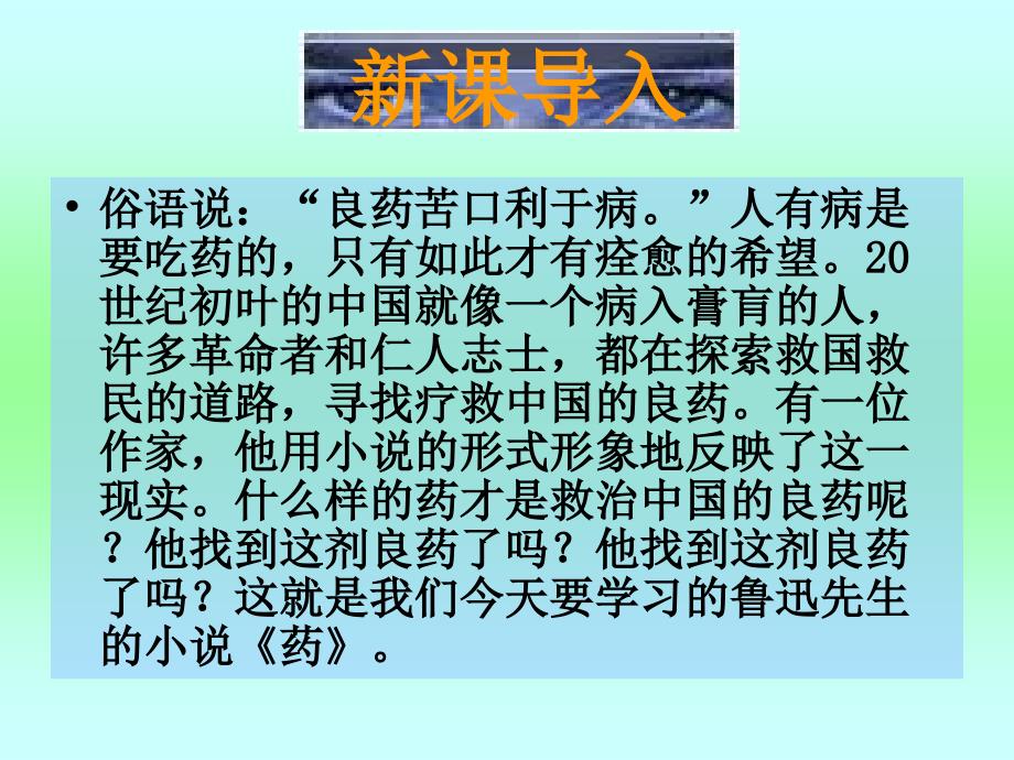 高中语文药人教版必修5_第1页