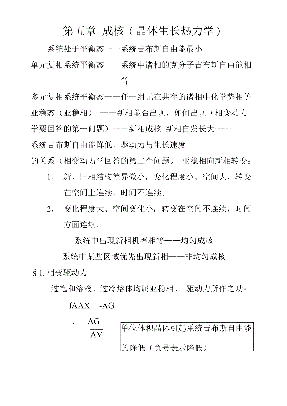 晶体生长第五章 成核_第1页