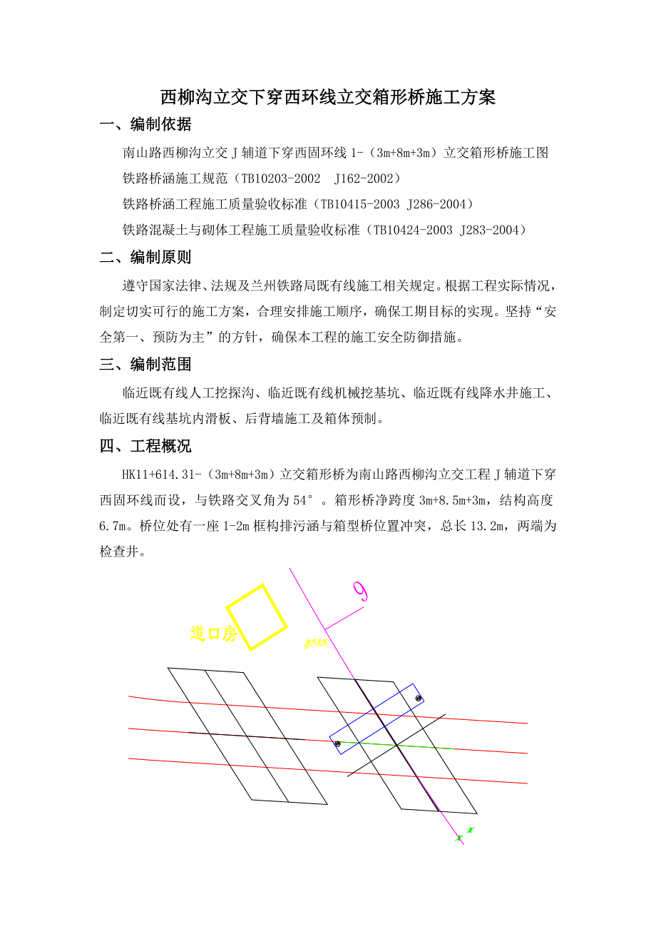 穿铁路顶进箱形桥施工方案_第2页