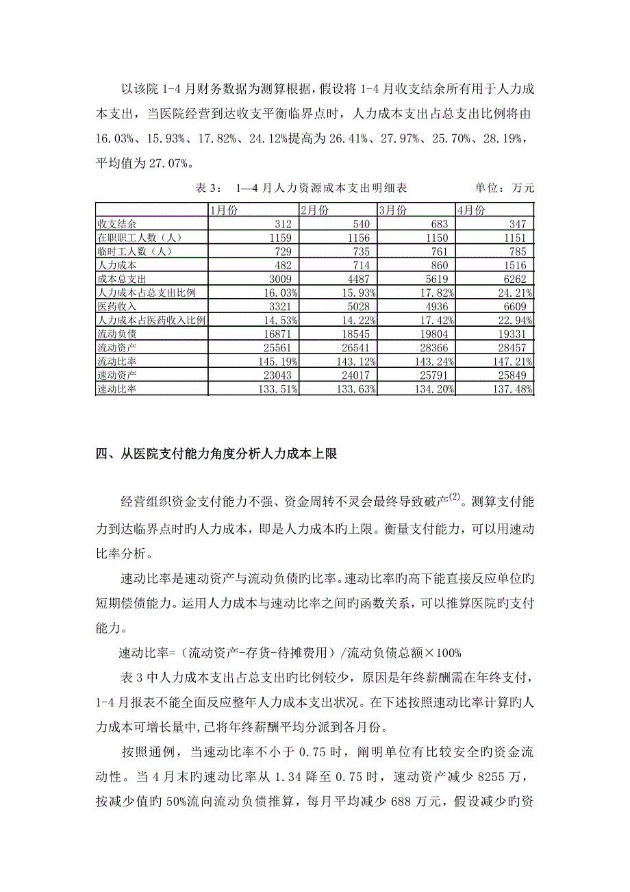 医院人力成本风险分析研究_第4页