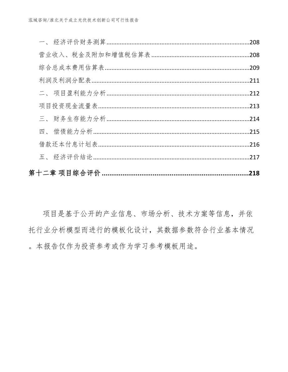 淮北关于成立光伏技术创新公司可行性报告（参考范文）_第5页