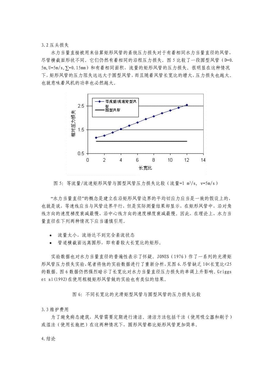 通风管道横截面形状对比和研究_第5页