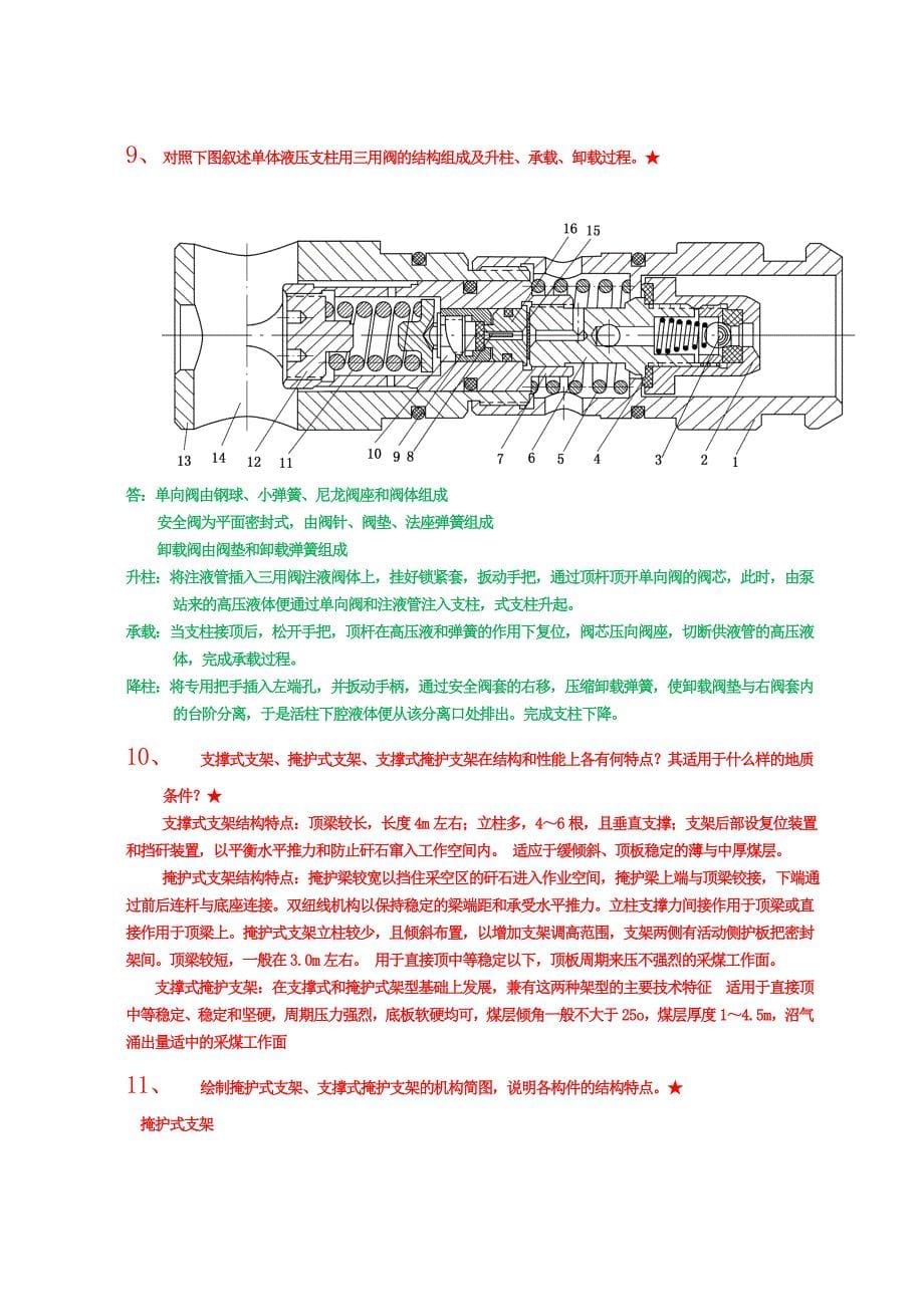 采掘机械与支护设备复习考试_第5页