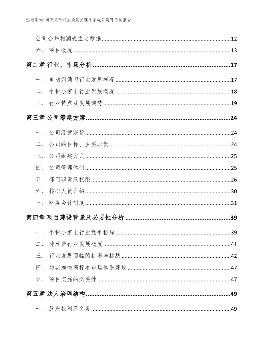 衡阳关于成立须发护理小家电公司可行性报告（范文模板）_第4页