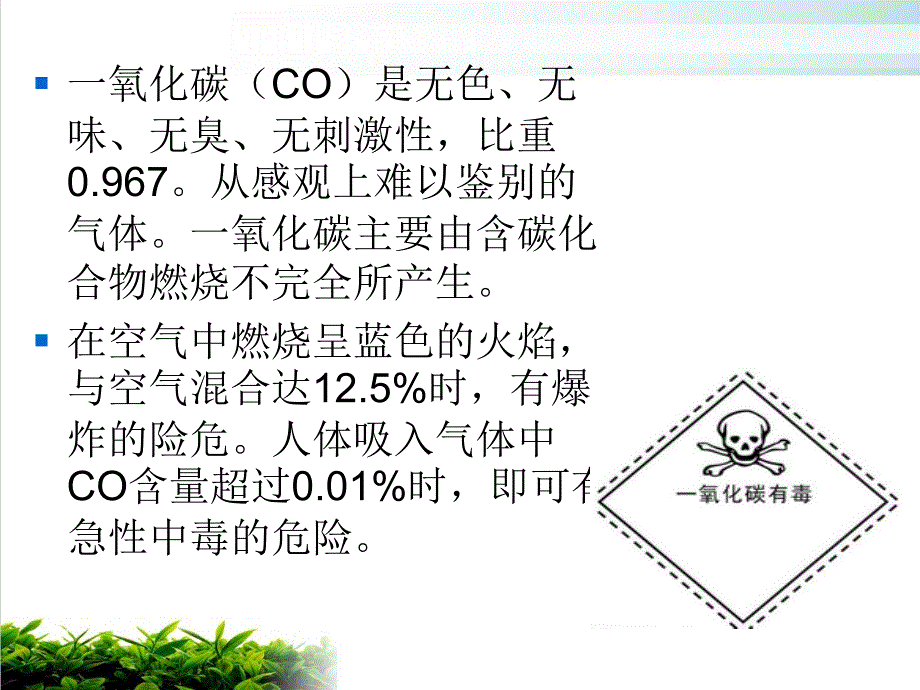 预防一氧化碳中毒PPT幻灯片课件_第2页