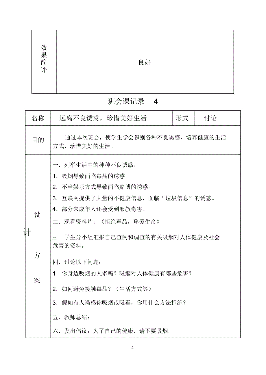 班会课记录(全部)精编版_第4页