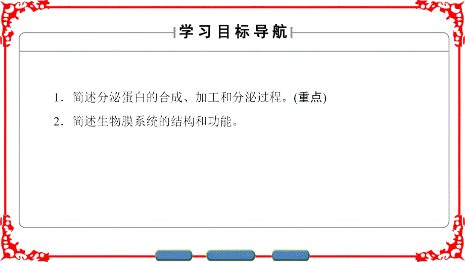 高中生物 第3章 细胞的基本结构 第2节 细胞器——系统内的分工合作 第2课时 细胞器之间的协调配合和细胞的生物膜系统课件 新人教版必修1_第2页