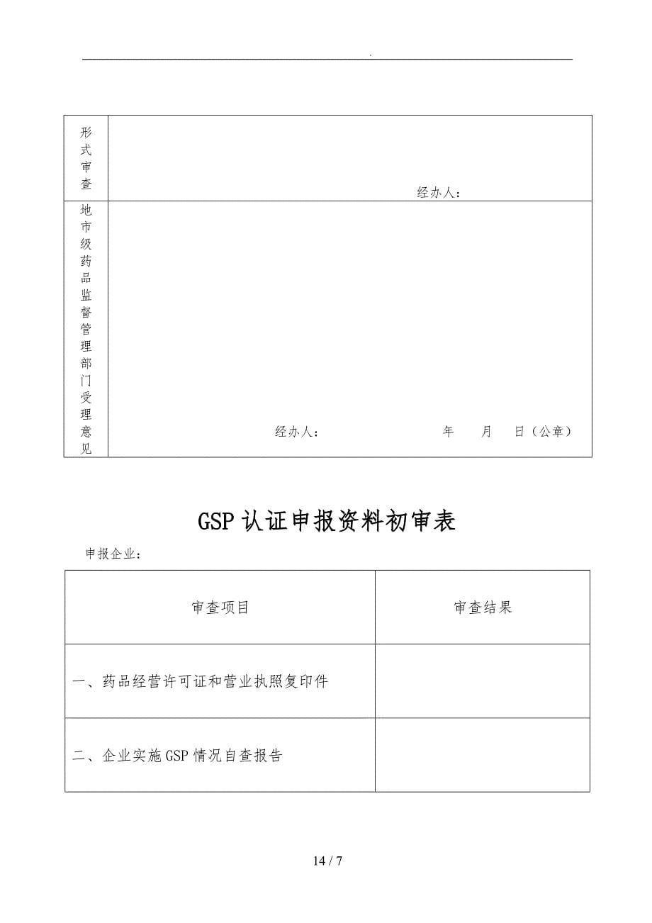 广东省药品零售企业GSP认证申请书范本_第5页