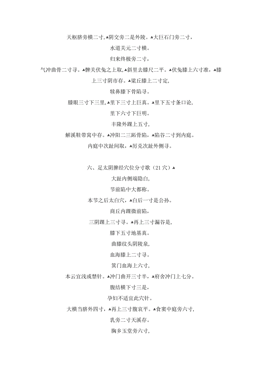 人体穴位速记口决_第3页