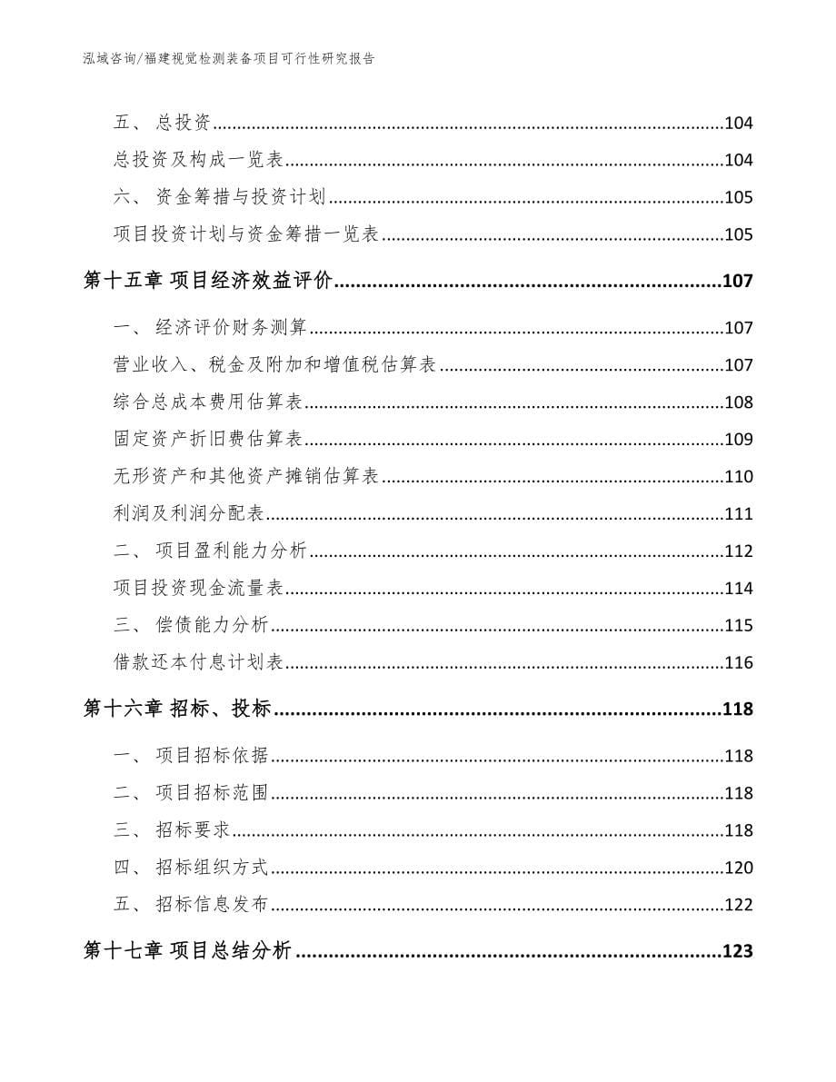 福建视觉检测装备项目可行性研究报告_第5页