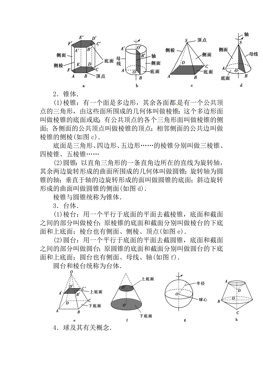 【精品】高考数学理科总复习【第八章】立体几何与空间向量 第一节_第4页