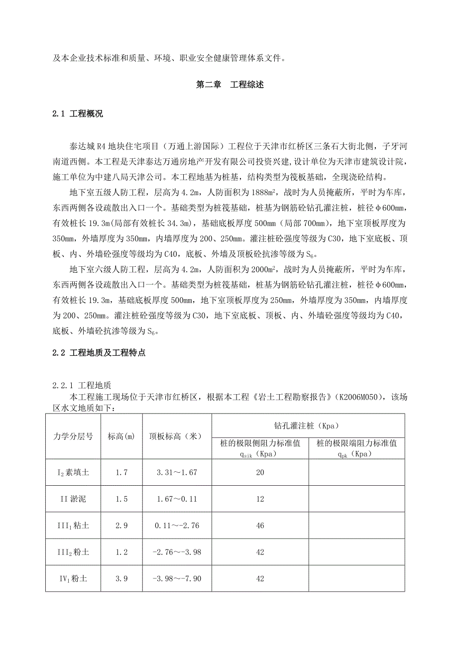 万通国际人防工程施工组织设计_第3页