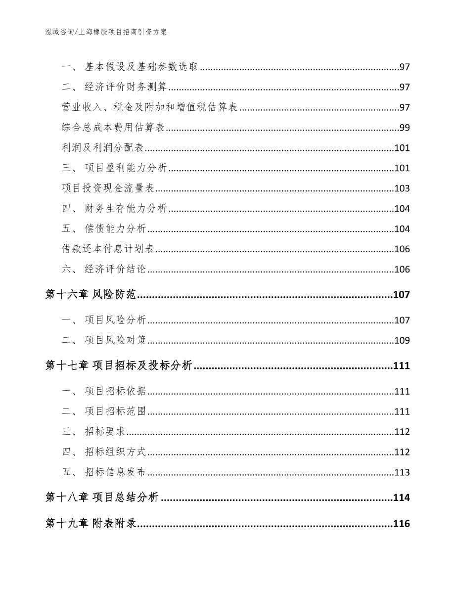 上海橡胶项目招商引资方案【范文】_第5页