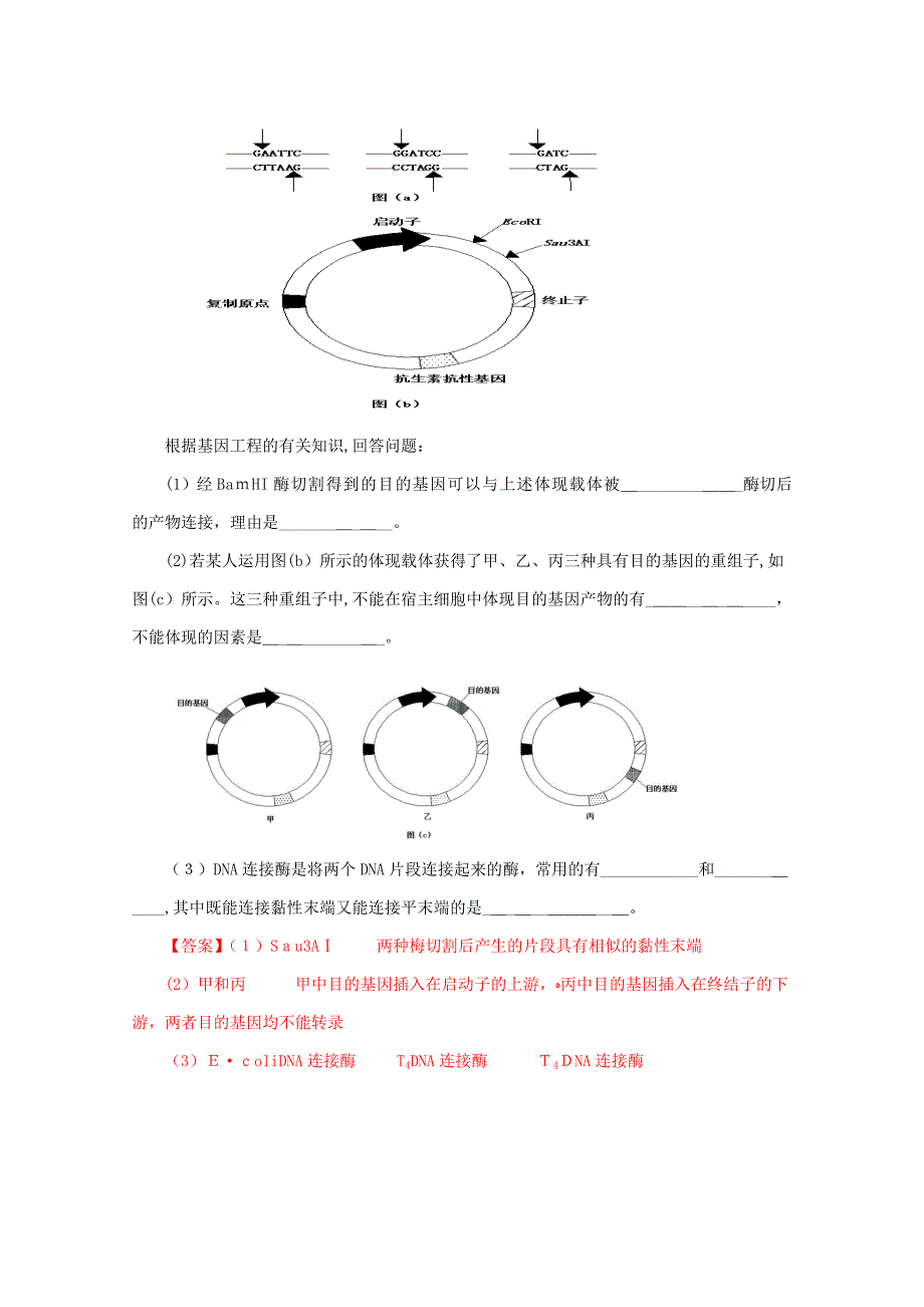 高考+联考模拟生物试题分项版解析——专题16-现代生物科技(解析版)-Word版含解析_第4页