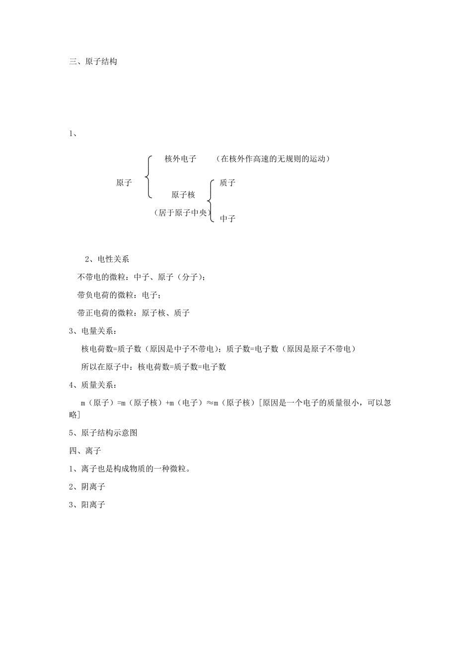 九年级化学上册 第3章 物质构成的奥秘 第一节 物质构成的基本微粒名师教案3 上教版_第5页