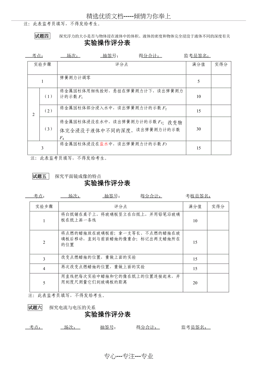 2015实验技能考试评分表_第2页