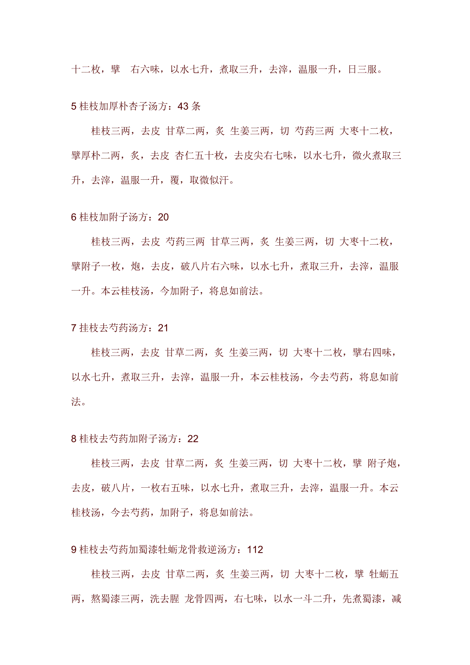 伤寒论113方搜集整理_第2页