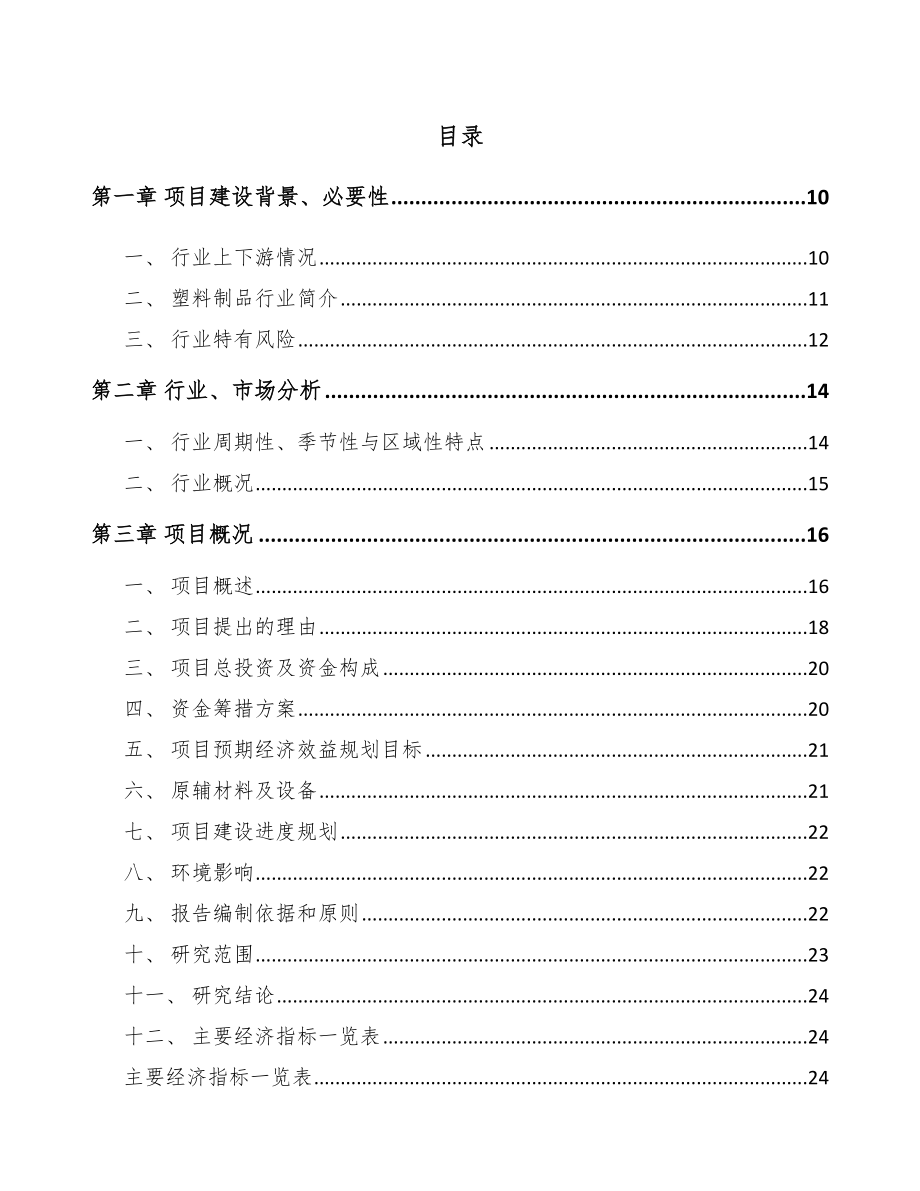 滨州塑料制品项目可行性研究报告_第2页
