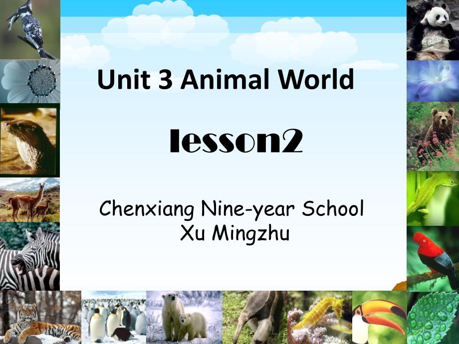 人教版一年级起点六年级上册英语《Unit-3-Animal-World-lesson-2》(一等奖ppt课件)_第1页