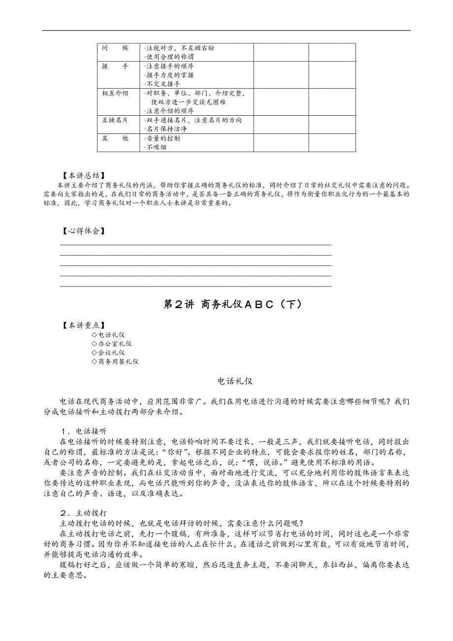 现代职业人士必备技能训练 DOC 9页_第5页