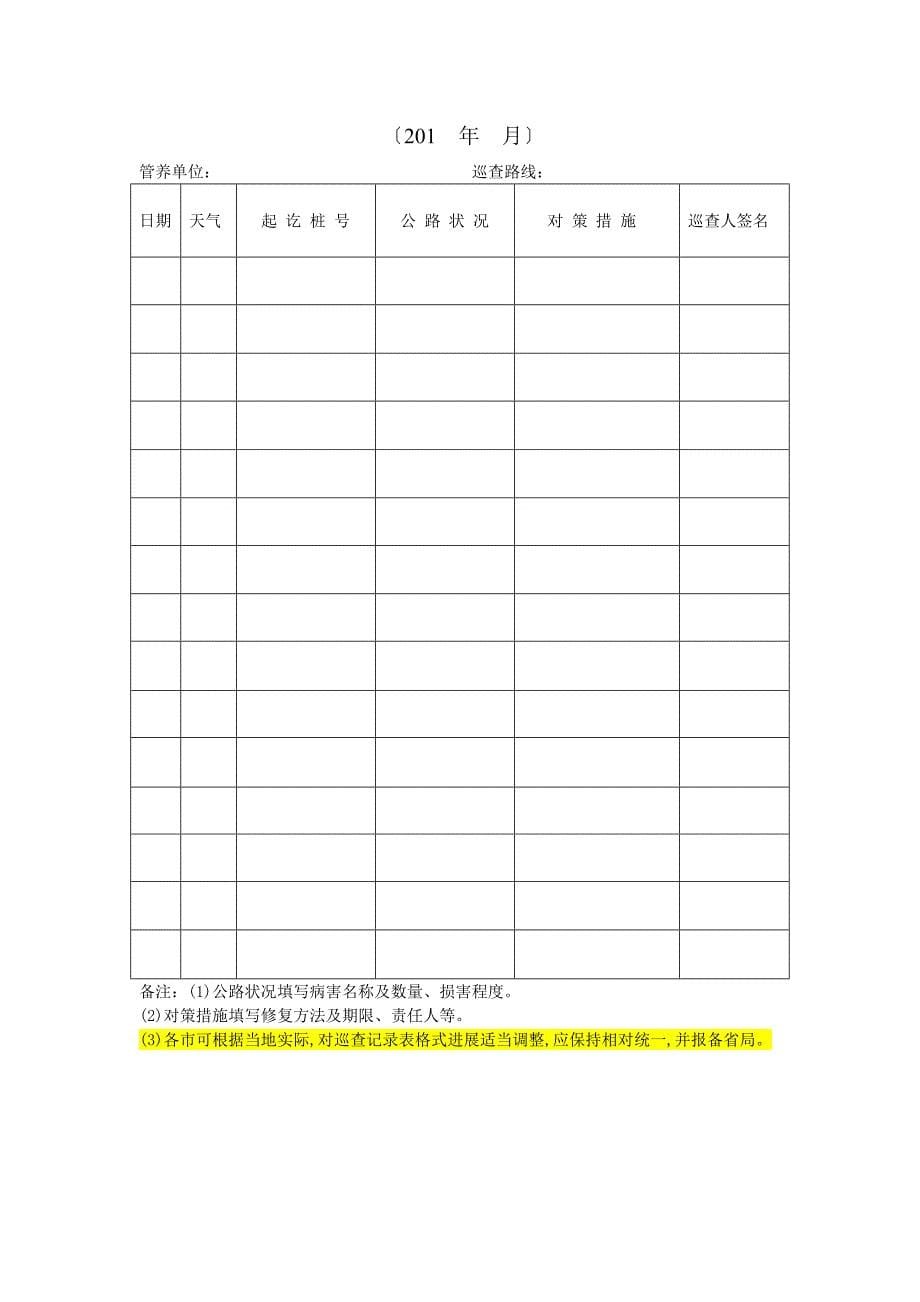 广东省普通干线公路日常巡查制度_第5页