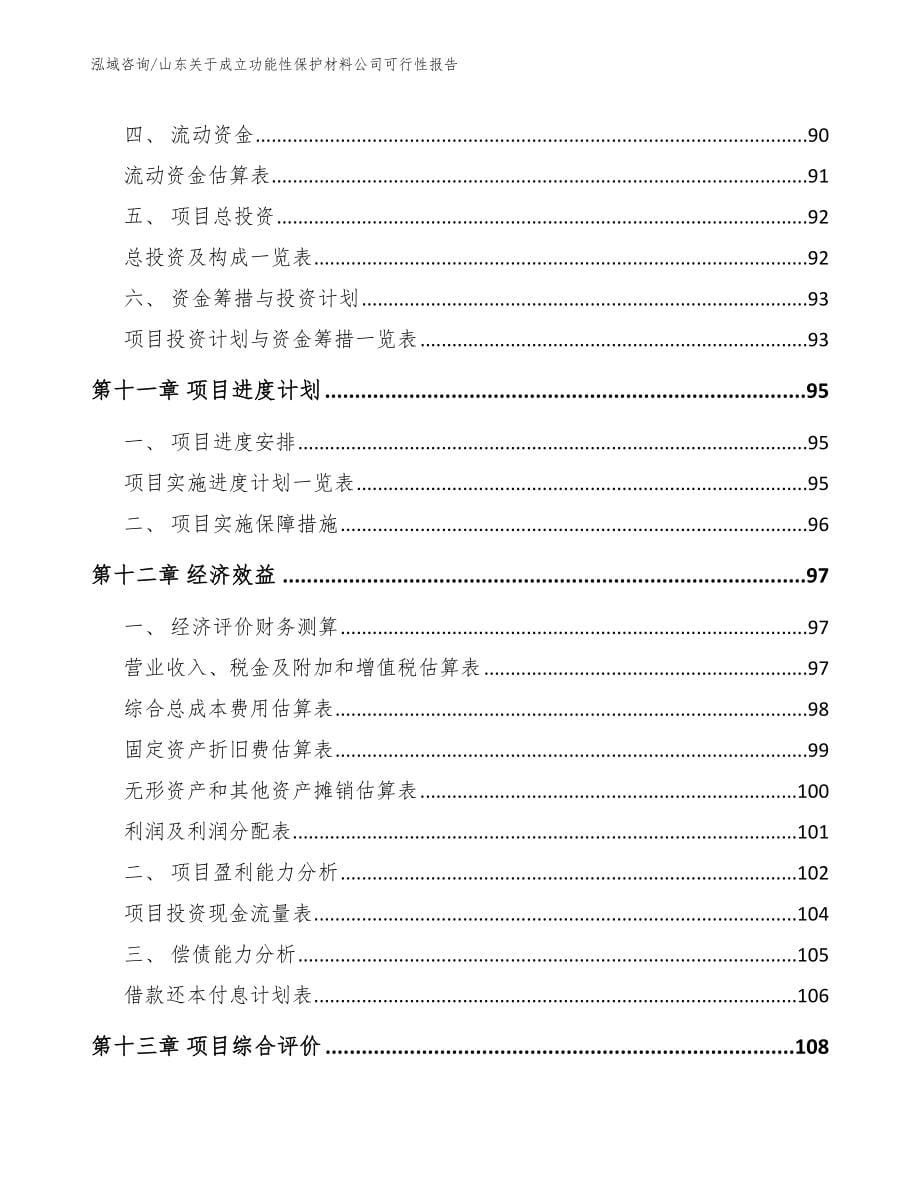 山东关于成立功能性保护材料公司可行性报告_第5页