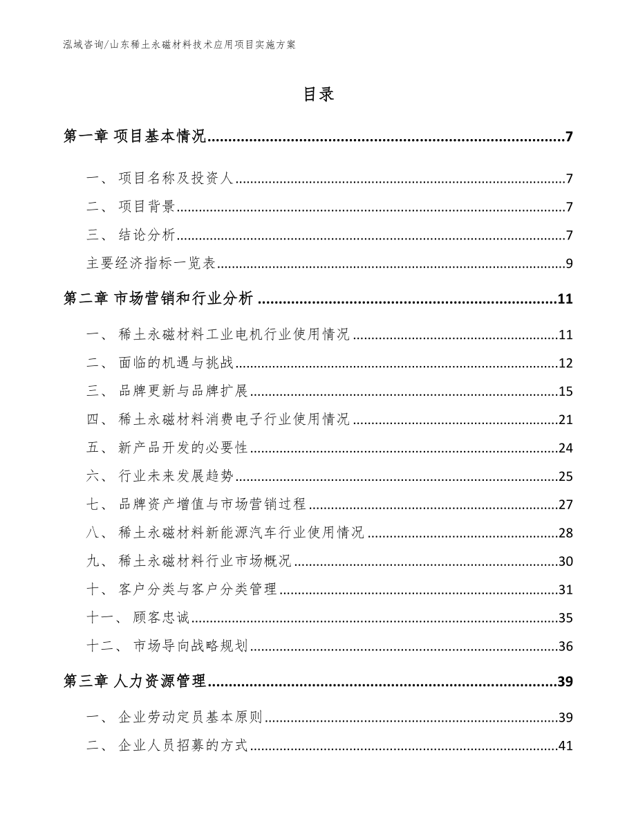 山东稀土永磁材料技术应用项目实施方案_模板范文_第2页