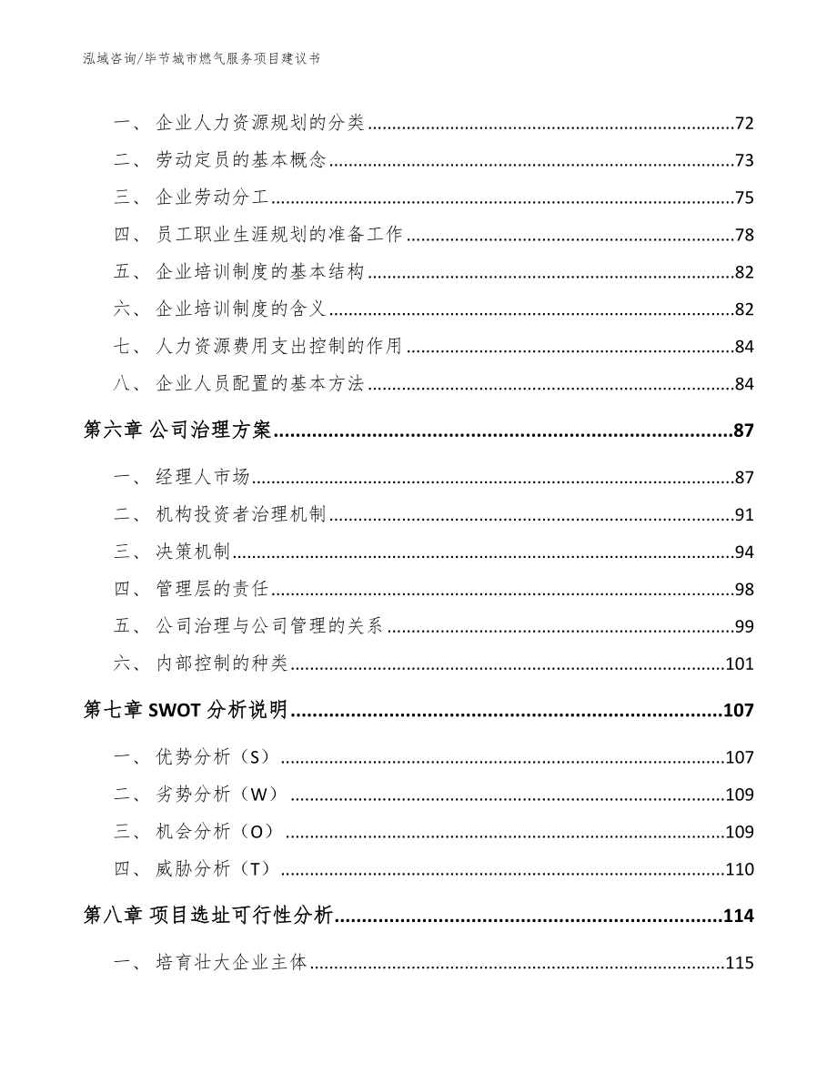 毕节城市燃气服务项目建议书_第4页