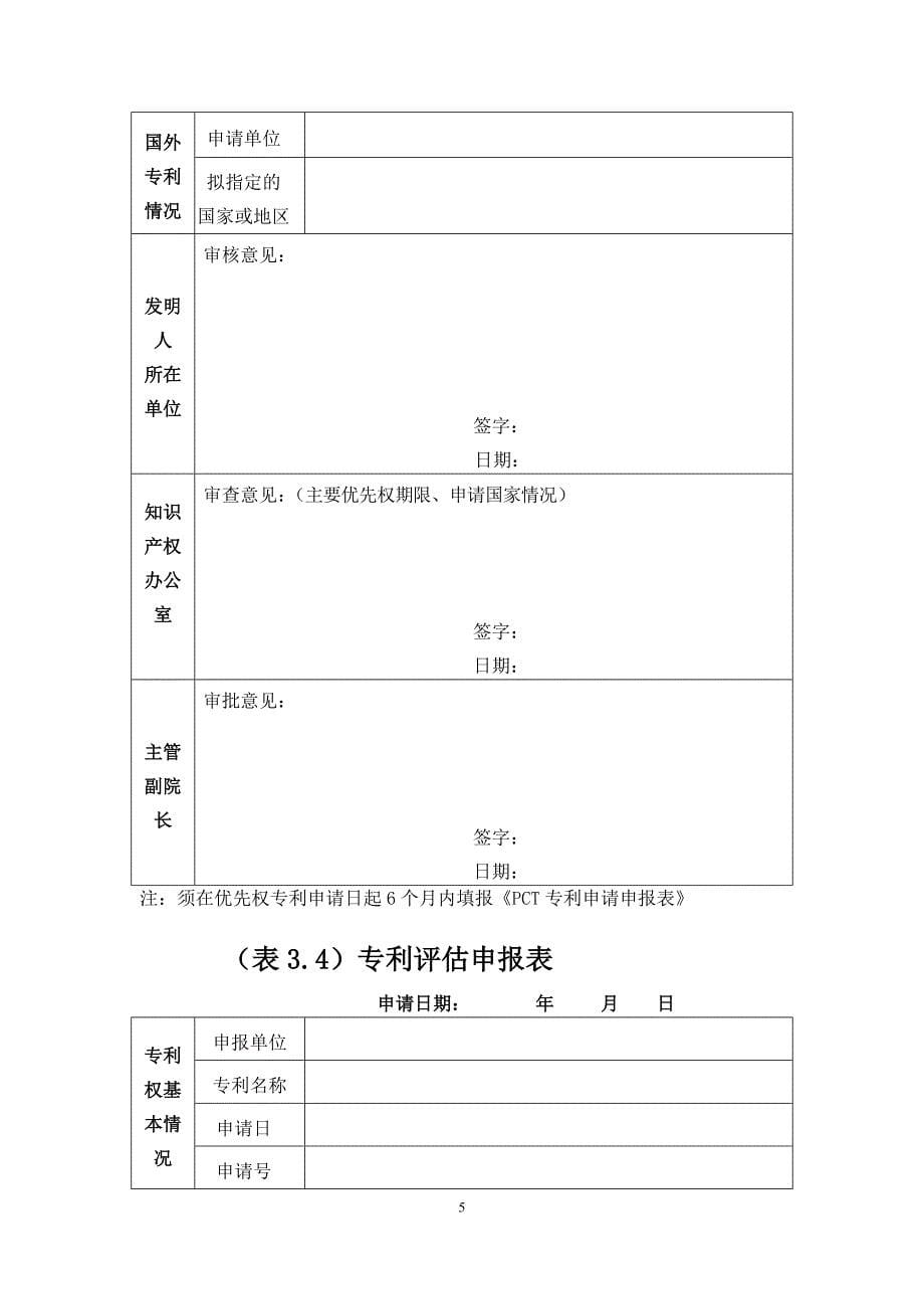 (表31)专利申请申报表_第5页