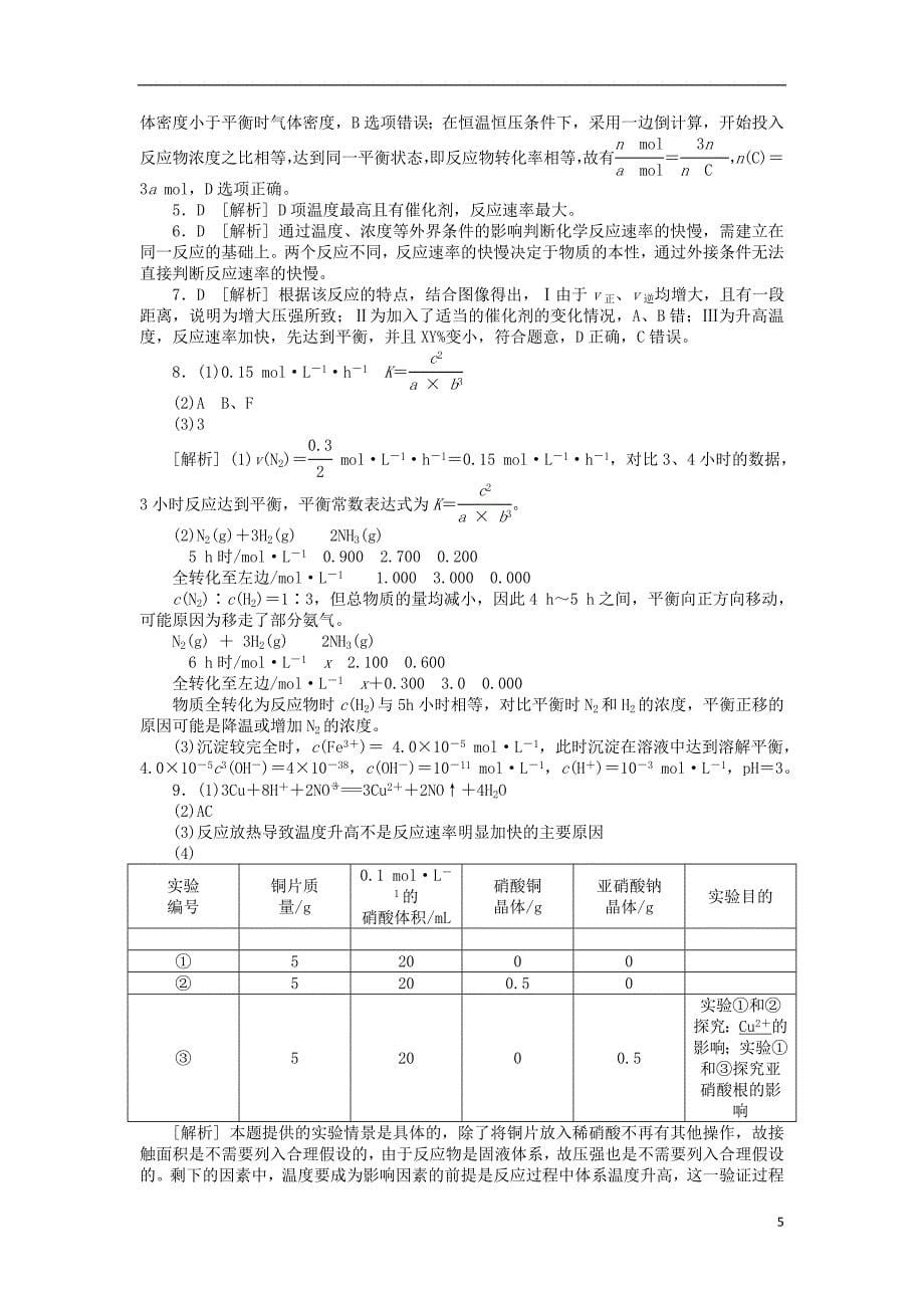 高三化学一轮复习45分钟滚动基础训练卷8新人教版_第5页