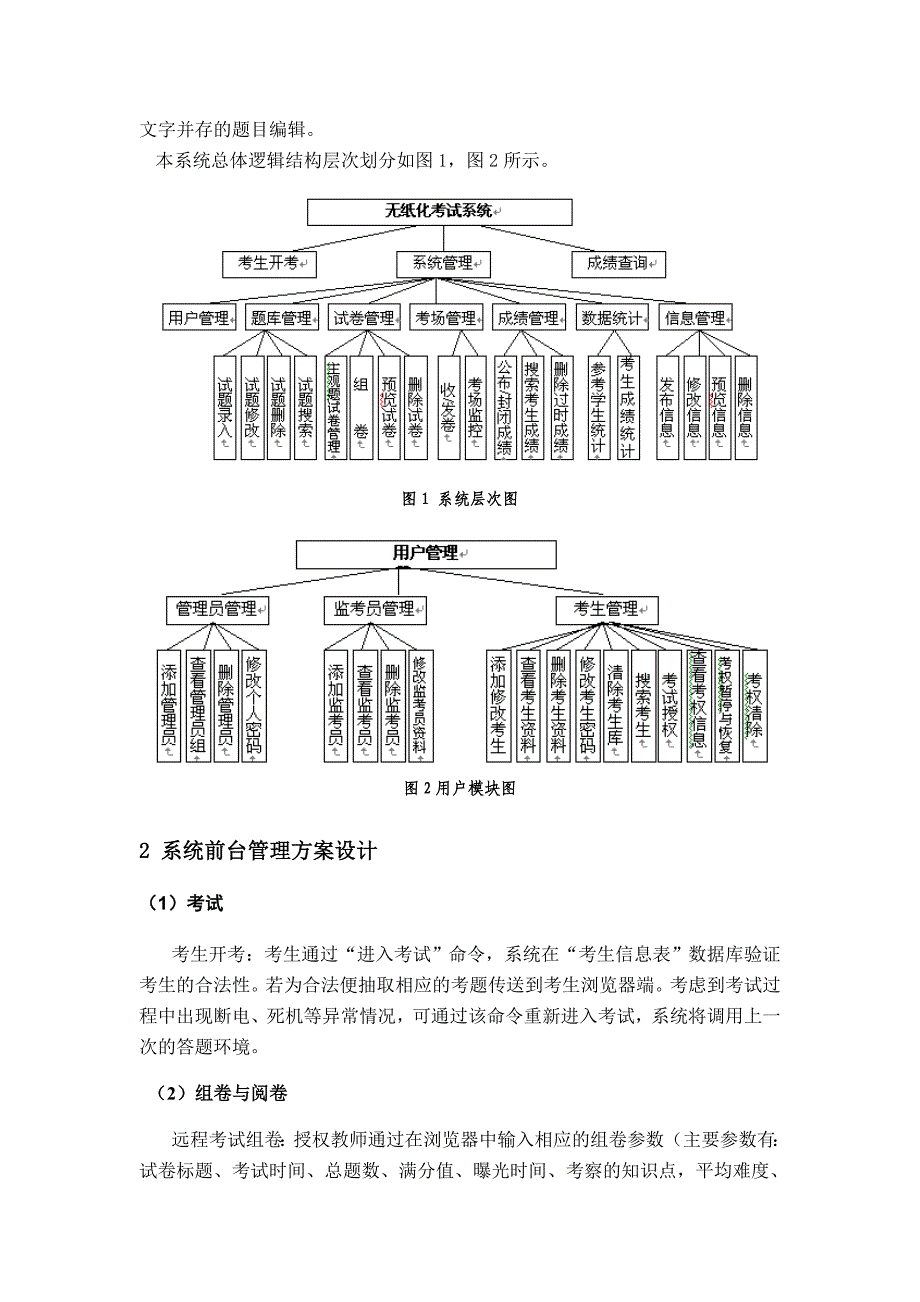 高校无纸化考试系统的设计与实现_第2页