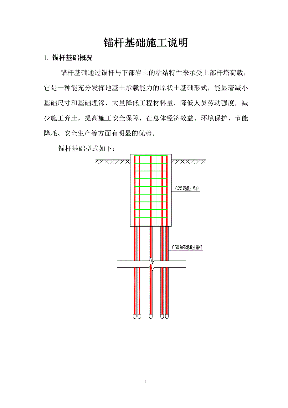 附件6：锚杆基础施工技术_第1页