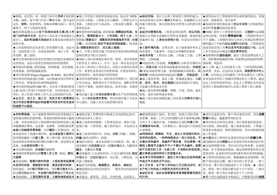 2023年个人一级建造师项目管理小抄_第2页