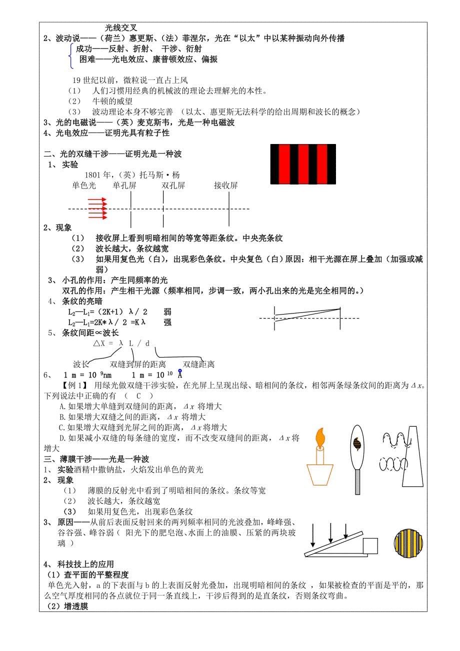 闽师堂教案之高考物理第一轮总复习光学_第5页