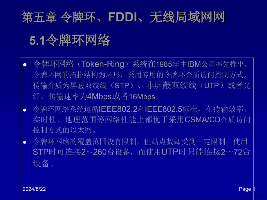 令牌环FDDI和无线局域网.课件_第1页