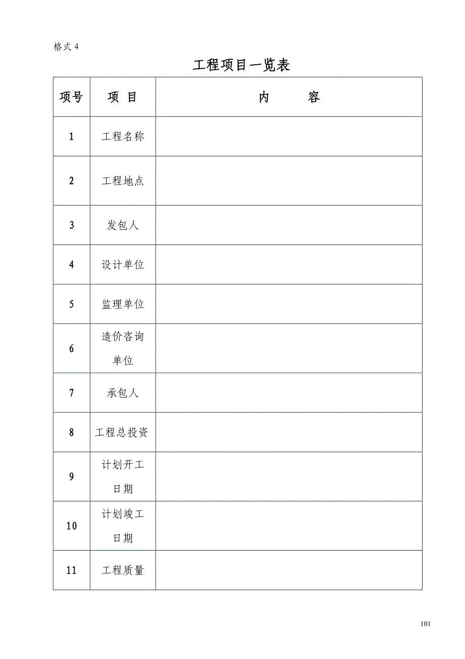 工程项目一览表1_第1页